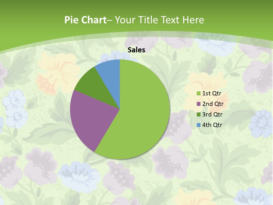 A Green Floral Powerpoint Presentation PowerPoint Template