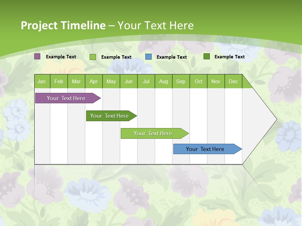 A Green Floral Powerpoint Presentation PowerPoint Template