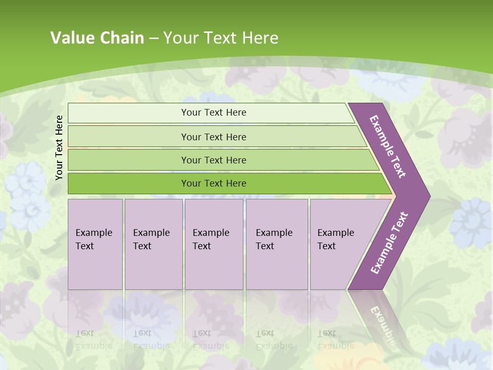 A Green Floral Powerpoint Presentation PowerPoint Template