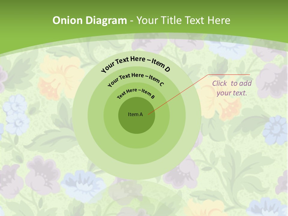 A Green Floral Powerpoint Presentation PowerPoint Template