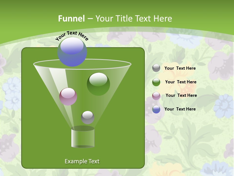 A Green Floral Powerpoint Presentation PowerPoint Template