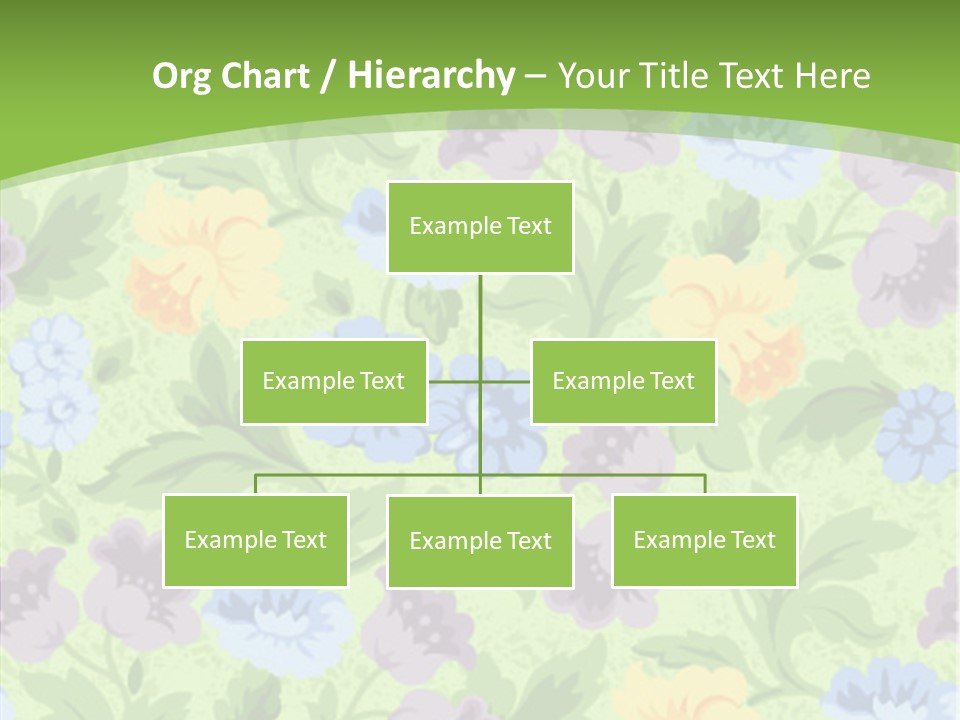 A Green Floral Powerpoint Presentation PowerPoint Template