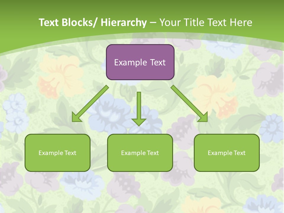 A Green Floral Powerpoint Presentation PowerPoint Template