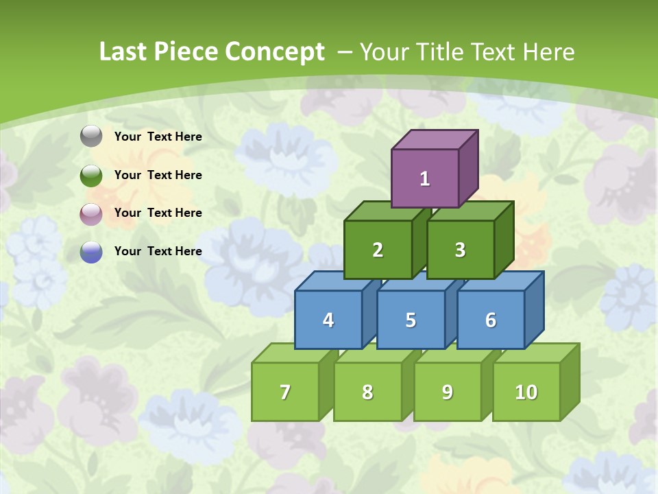 A Green Floral Powerpoint Presentation PowerPoint Template
