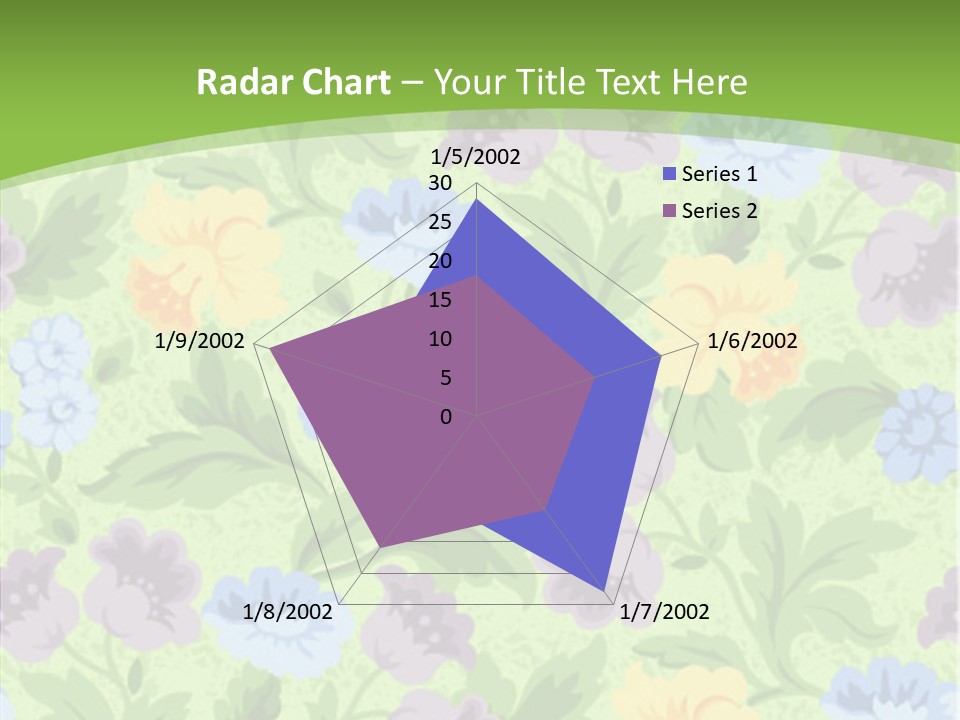 A Green Floral Powerpoint Presentation PowerPoint Template
