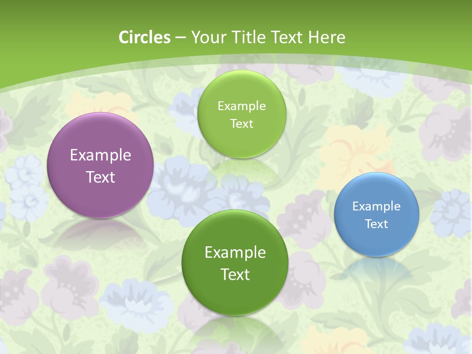 A Green Floral Powerpoint Presentation PowerPoint Template