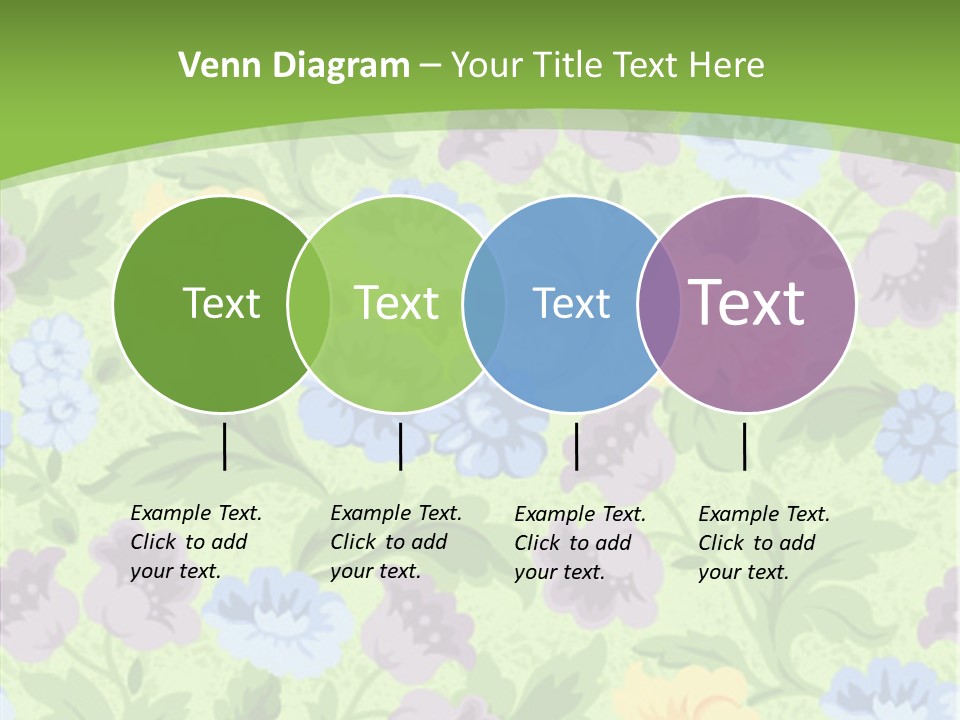 A Green Floral Powerpoint Presentation PowerPoint Template
