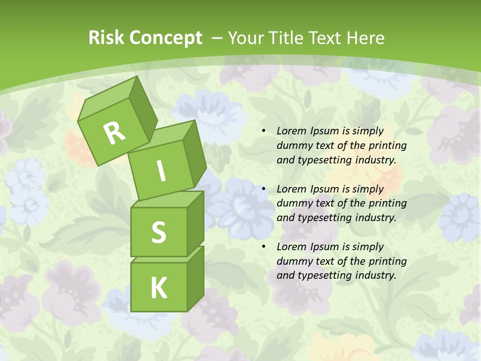 A Green Floral Powerpoint Presentation PowerPoint Template