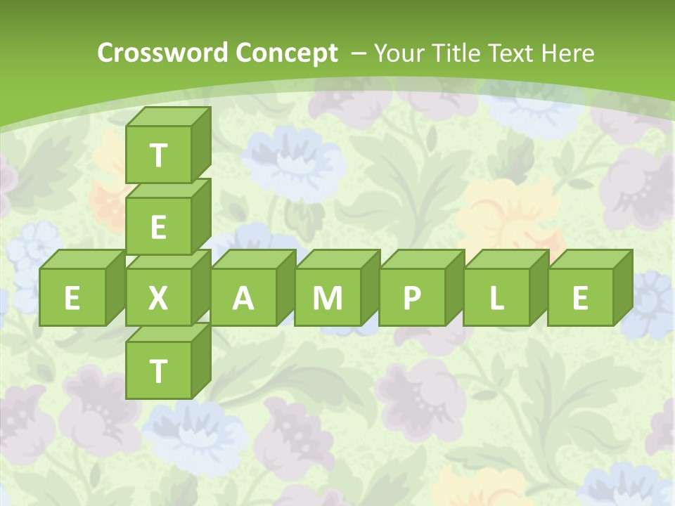 A Green Floral Powerpoint Presentation PowerPoint Template