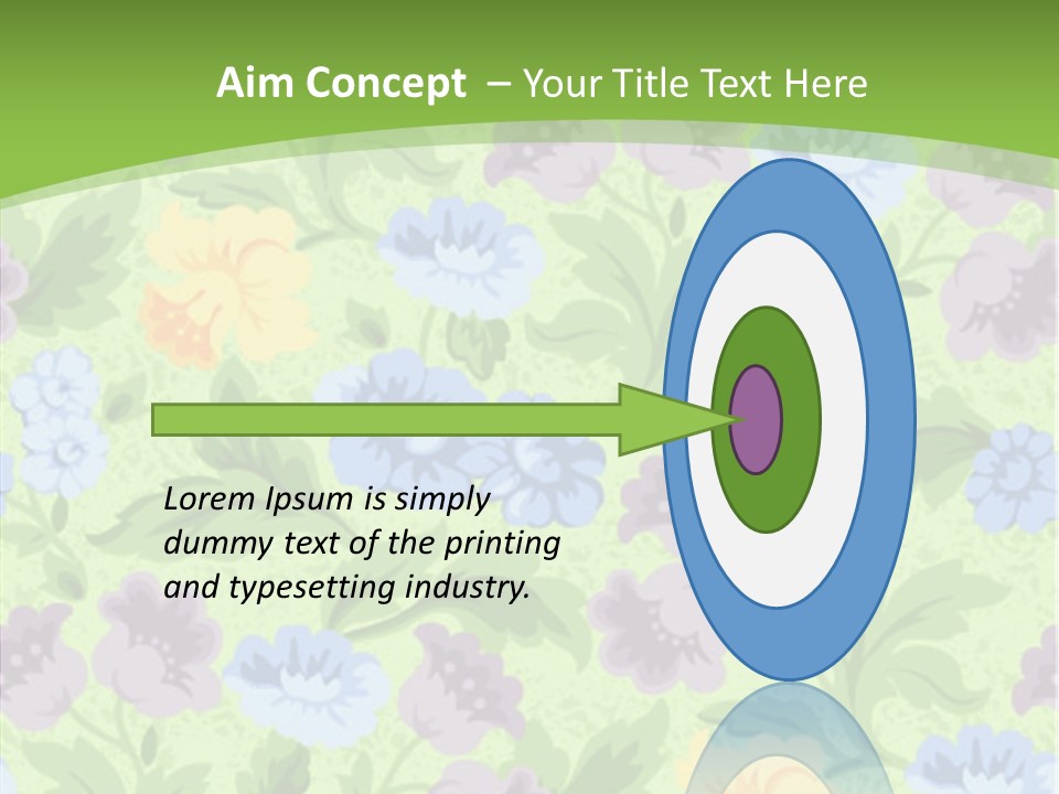 A Green Floral Powerpoint Presentation PowerPoint Template