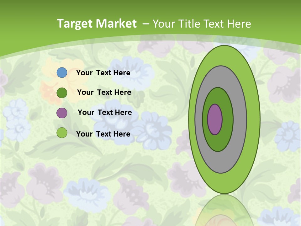 A Green Floral Powerpoint Presentation PowerPoint Template