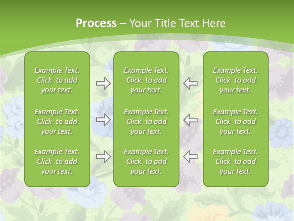 A Green Floral Powerpoint Presentation PowerPoint Template