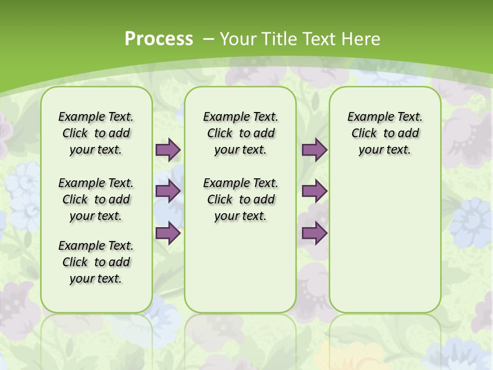 A Green Floral Powerpoint Presentation PowerPoint Template