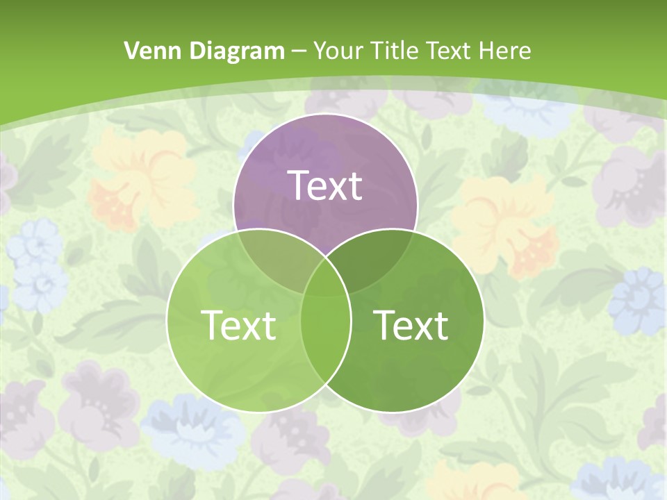 A Green Floral Powerpoint Presentation PowerPoint Template