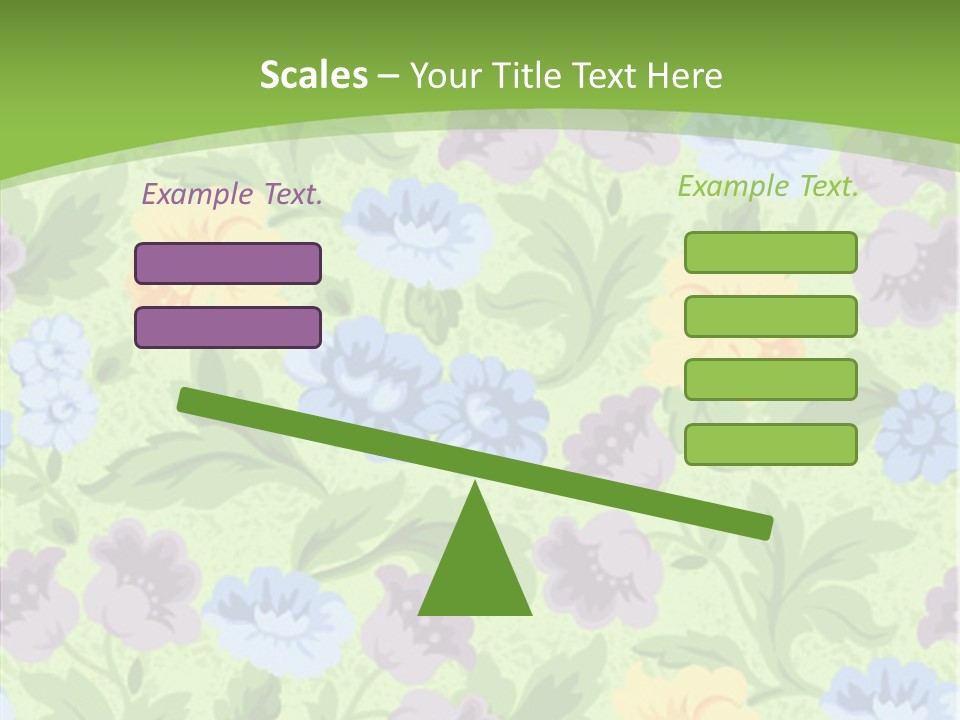 A Green Floral Powerpoint Presentation PowerPoint Template