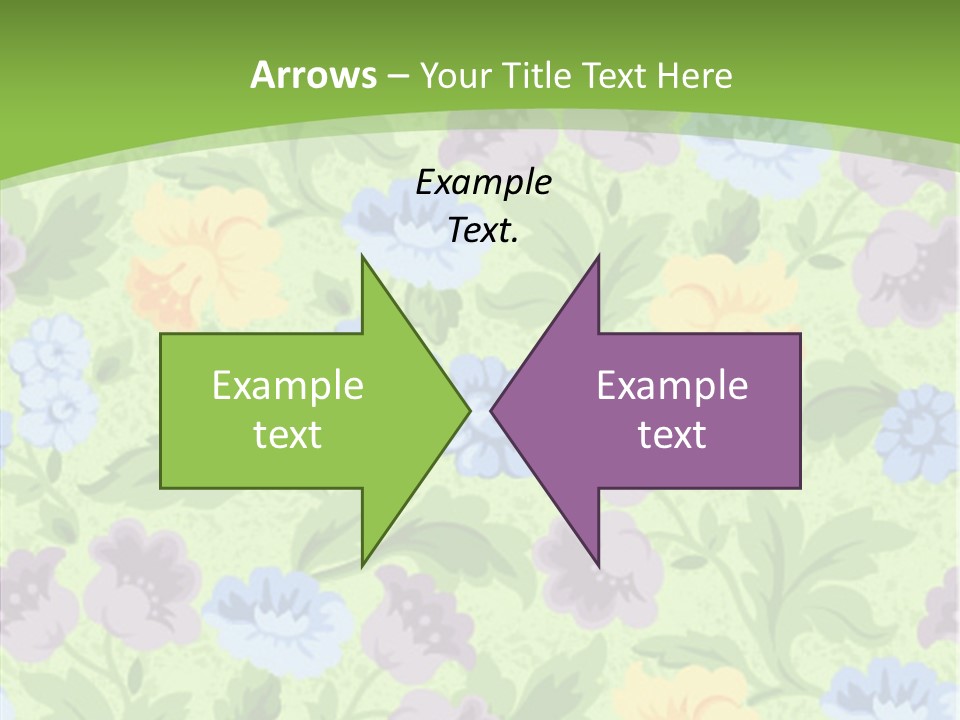 A Green Floral Powerpoint Presentation PowerPoint Template