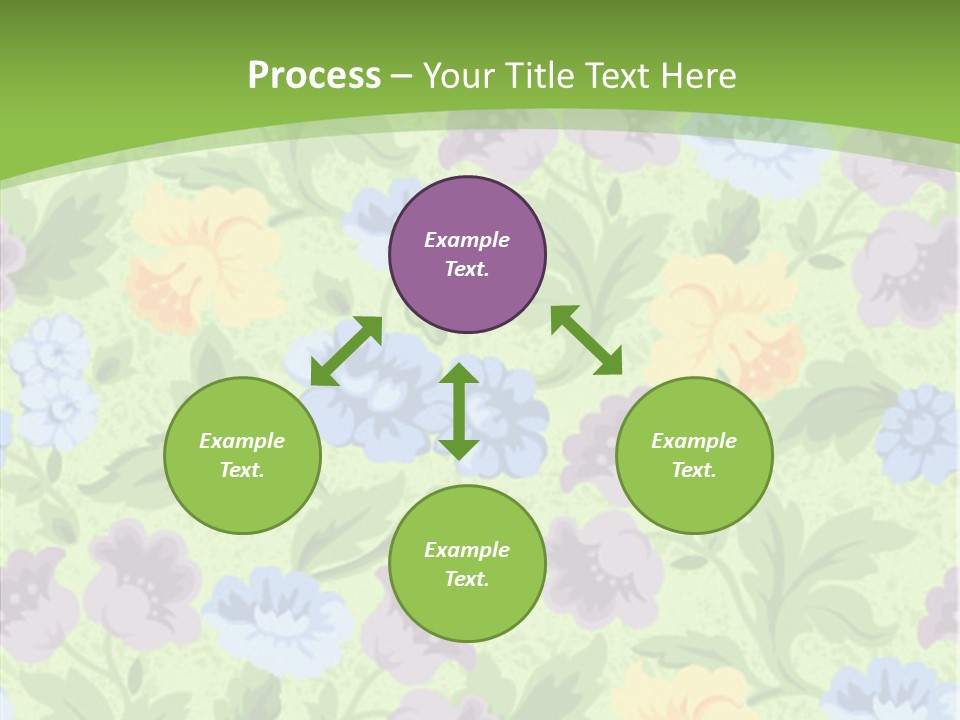 A Green Floral Powerpoint Presentation PowerPoint Template