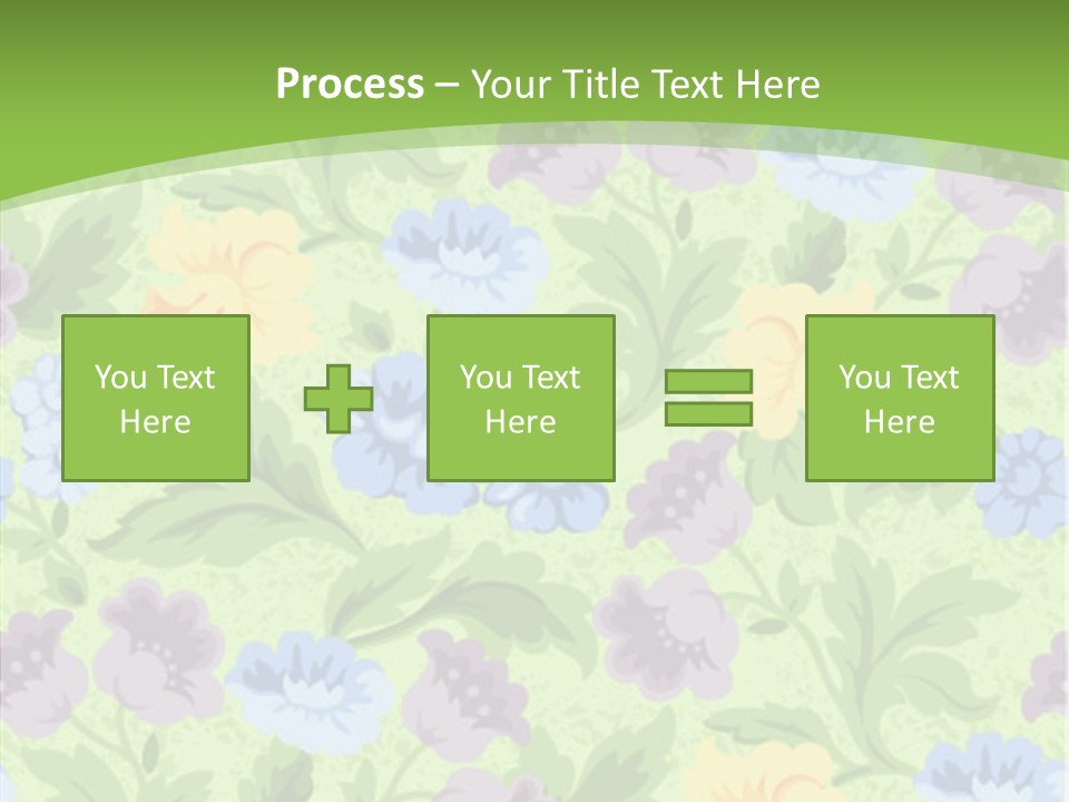 A Green Floral Powerpoint Presentation PowerPoint Template