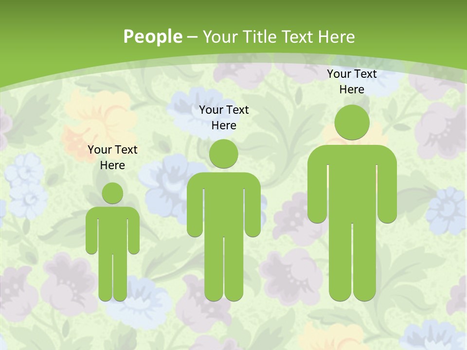 A Green Floral Powerpoint Presentation PowerPoint Template