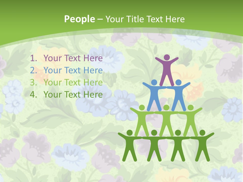 A Green Floral Powerpoint Presentation PowerPoint Template
