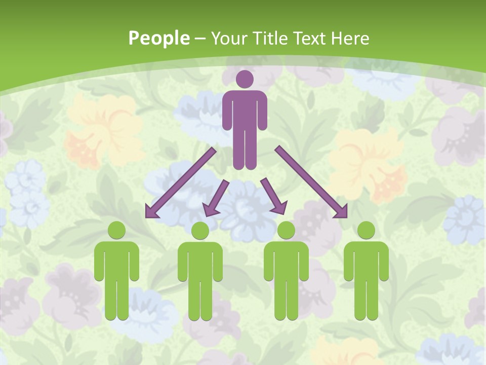 A Green Floral Powerpoint Presentation PowerPoint Template