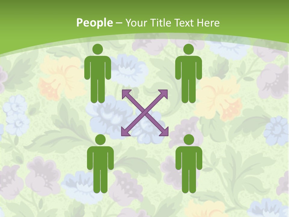 A Green Floral Powerpoint Presentation PowerPoint Template