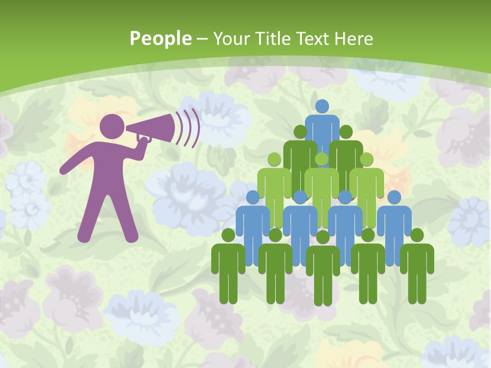 A Green Floral Powerpoint Presentation PowerPoint Template