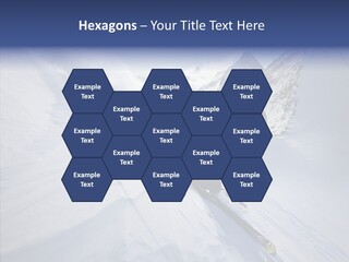 Competiting Skier Sliding PowerPoint Template