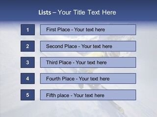 Competiting Skier Sliding PowerPoint Template