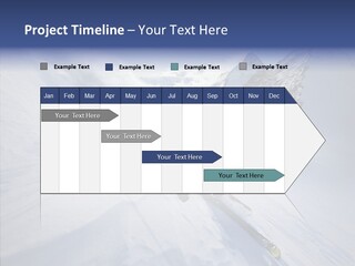 Competiting Skier Sliding PowerPoint Template