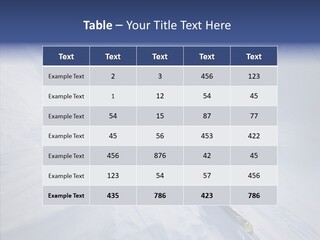 Competiting Skier Sliding PowerPoint Template