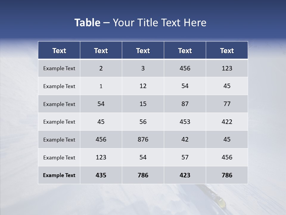 Competiting Skier Sliding PowerPoint Template