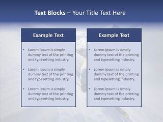 Competiting Skier Sliding PowerPoint Template