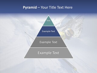 Competiting Skier Sliding PowerPoint Template