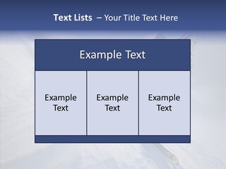 Competiting Skier Sliding PowerPoint Template