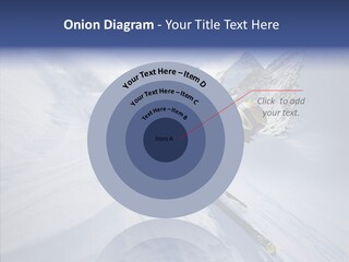 Competiting Skier Sliding PowerPoint Template