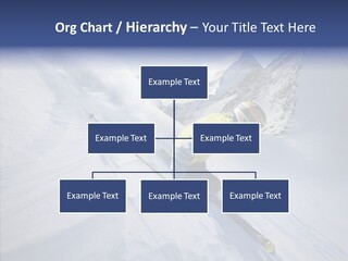 Competiting Skier Sliding PowerPoint Template