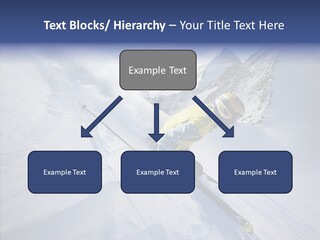 Competiting Skier Sliding PowerPoint Template