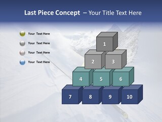 Competiting Skier Sliding PowerPoint Template