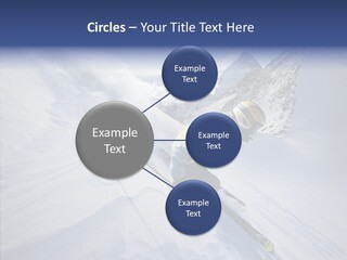 Competiting Skier Sliding PowerPoint Template