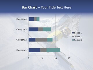 Competiting Skier Sliding PowerPoint Template