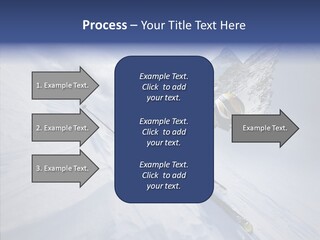 Competiting Skier Sliding PowerPoint Template