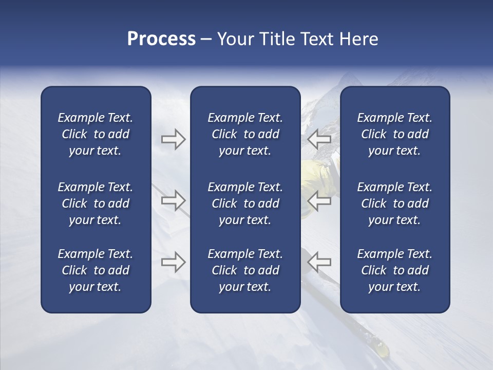 Competiting Skier Sliding PowerPoint Template