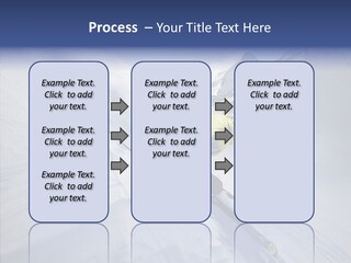 Competiting Skier Sliding PowerPoint Template