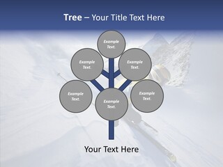 Competiting Skier Sliding PowerPoint Template