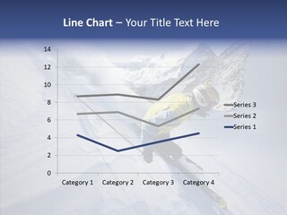 Competiting Skier Sliding PowerPoint Template