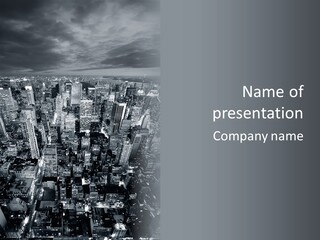 Sky High Crowded PowerPoint Template