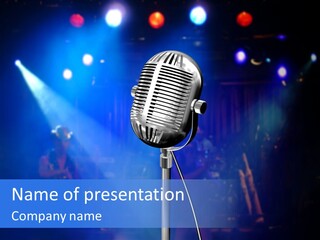 Club Loud Karaoke PowerPoint Template