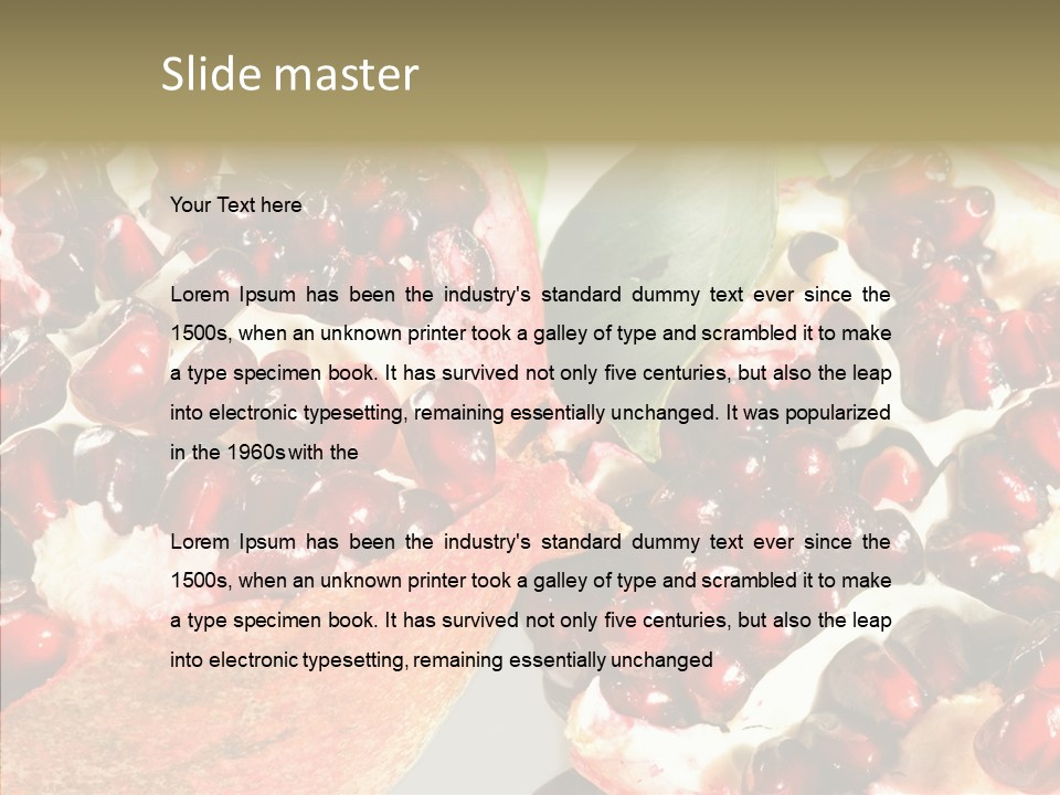 Eat Sweet Juice PowerPoint Template