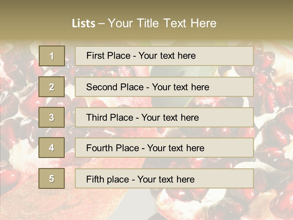 Eat Sweet Juice PowerPoint Template